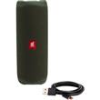 Parlante Jbl Flip 5 Bluetooth Portatil Original Resistente al Agua Verde