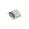 Ficha Micro USB 180 Grados Inserción Vertical 5 Pin 30V Hembra