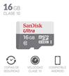 Memoria Micro Sd 16gb Sandisk Ultra Clase 10 Full Hd 80mb/s