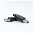 Conector Adaptador Enchufe Usb 2.0 Tipo A Macho Negro