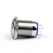 Pulsador Acero Inoxidable Momentaneo 12 Mm 36v Led Azul