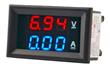 Voltimetro Amperimetro Dc 100 V 10a Display Rojo Y Azul