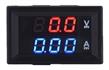 Voltimetro Amperimetro Dc 100 V 10a Display Rojo Y Azul