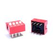 Interruptor Dip Switch 4 Posiciones 2.5mm 10A Rojo