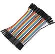 Pack 40 Cables Protoboard Hembra Hembra 10cm Arduino Dupont