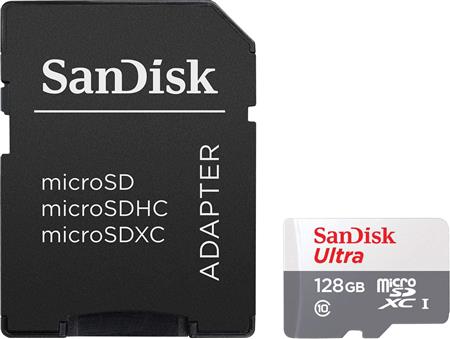 Memoria Micro Sd 128gb Sandisk Ultra Clase 10 Fhd A1 100mb/s