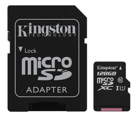 Memoria Kingston Micro Sd 128gb Clase 10 Canvas Select 80mb