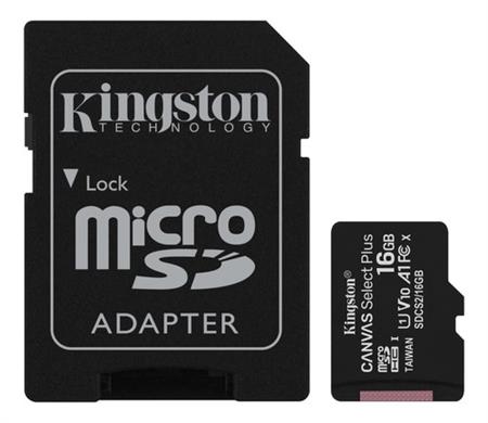 Memoria Kingston Micro Sd 16gb Clase 10 Canvas Select 100mb/s