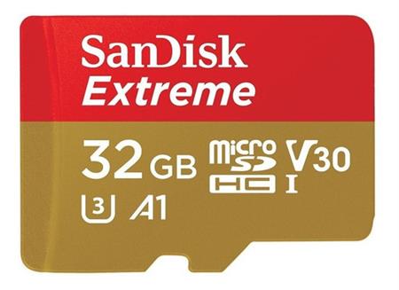 Memoria Micro Sd 32gb Sandisk Extreme Clase 10 100mb/s U3 4k