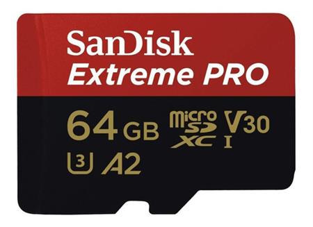 Micro Sd Sandisk Extreme Pro 64gb 4k 170mb/s U3 A2 C10 V30