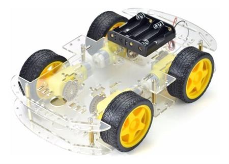 Kit Chasis Auto Robot 4wd 4 Ruedas Arduino Raspberry