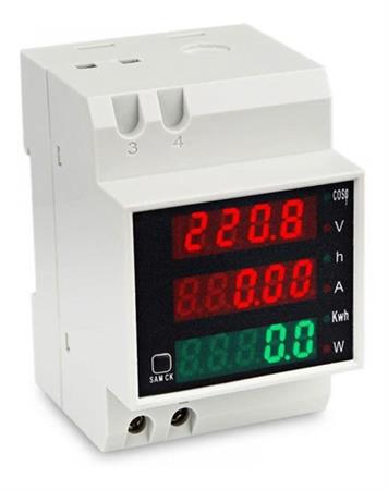 Medidor Monofásico Digital Eléctrico Voltimetro Amperim 220v