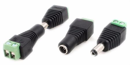 Par Plug Bornera Alimentacion Camara De Seguridad Cctv Utp