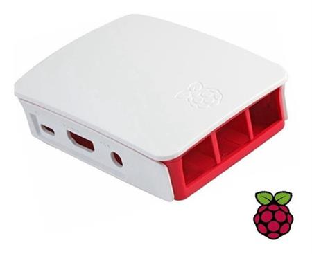 Gabinete Original Raspberry Blanco Y Rojo Pi 2b Pi 3b Pi 3b+