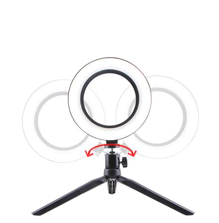 Anillo de luz LED Selfie 20 cm Trípode Regulable