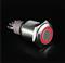 Boton Pulsador Bloqueo 16 Mm 3a 12v Led Rojo Inoxidable